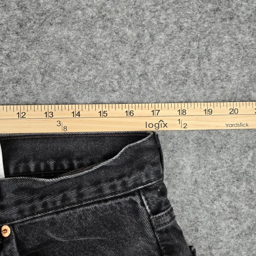 Vintage Levis 505 Jeans Mens 36x32 (Fits 34x29) Black Straight Grunge Y2K Hemmed